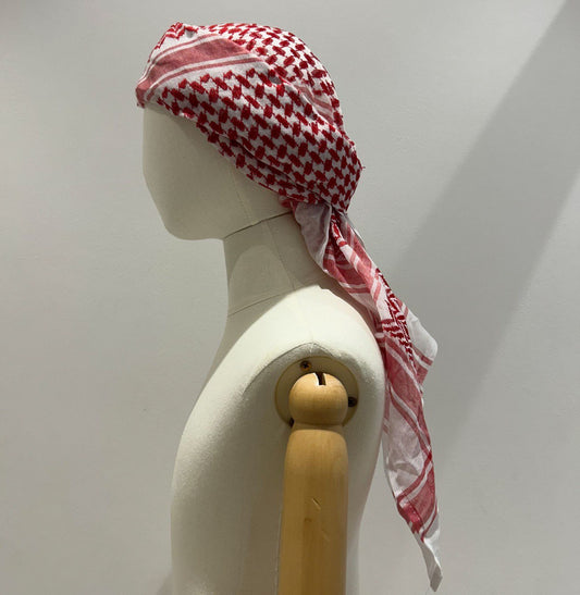 Kaffiyah - White/Red