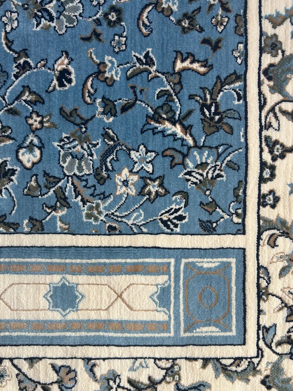 Rawdah prayer rug - Light Blue