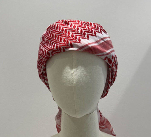 Kaffiyah - White/Red