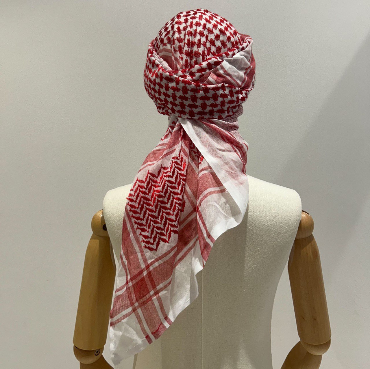 Kaffiyah - White/Red