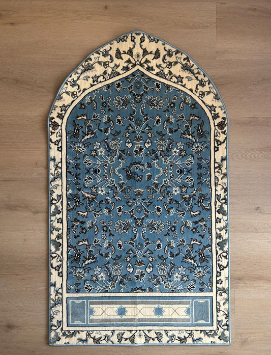 Rawdah prayer rug - Light Blue