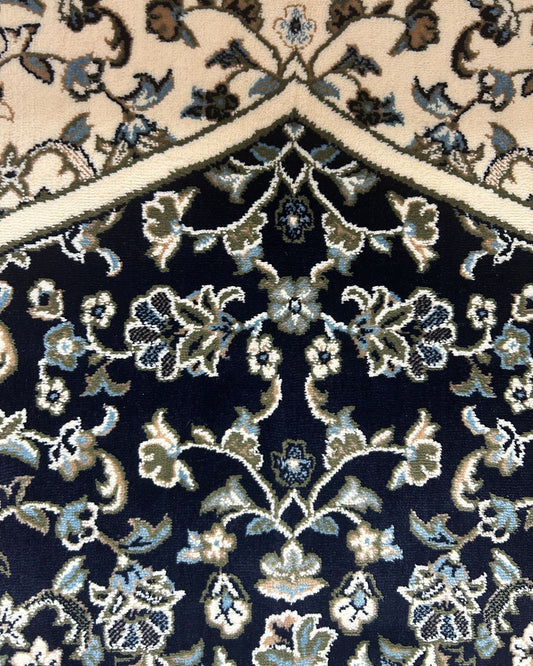 Rawdah Prayer Rug - Navy